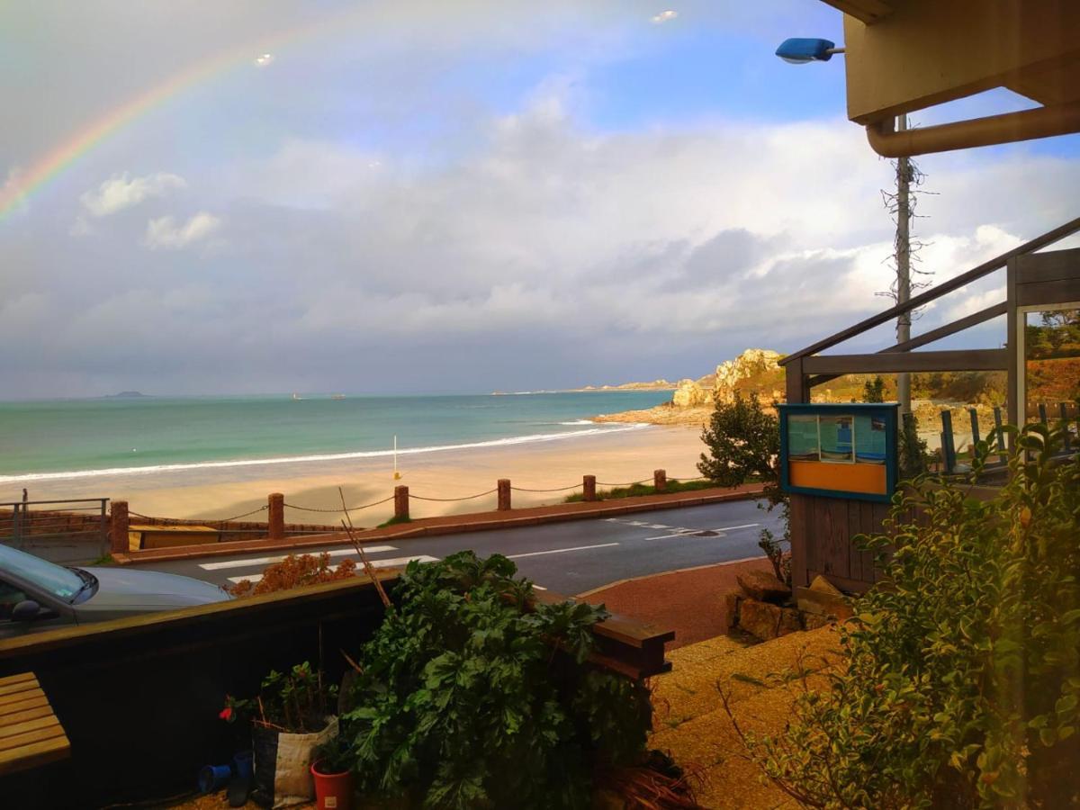 Appartement Vue Mer, RDC, Plage de Trestrignel Perros-Guirec Extérieur photo